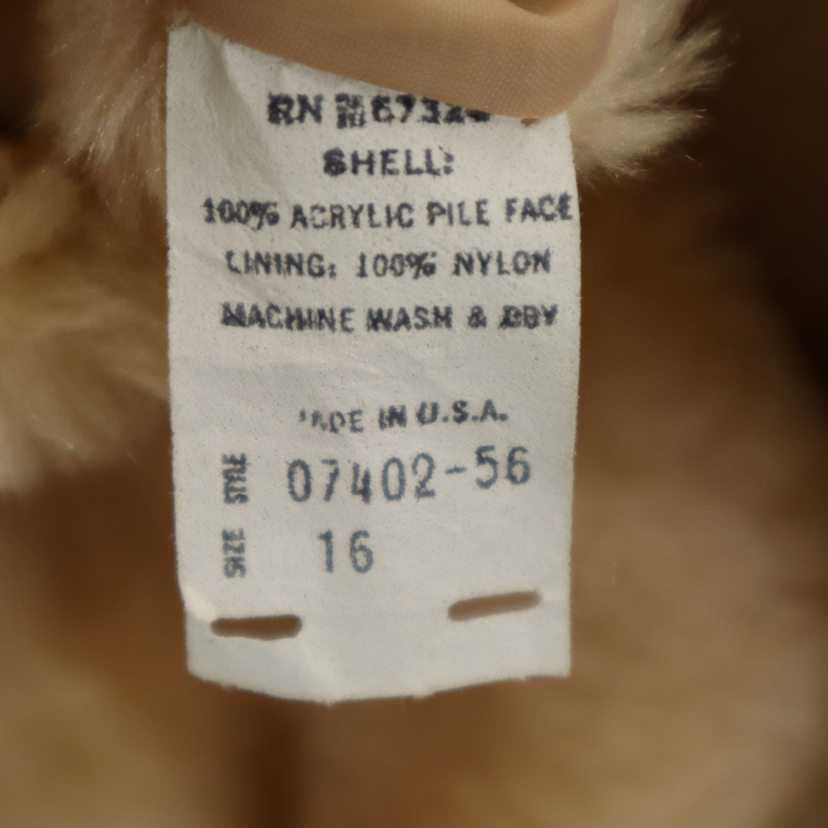 80s USA製 ヴィンテージ コート 16 ベージュ レディース