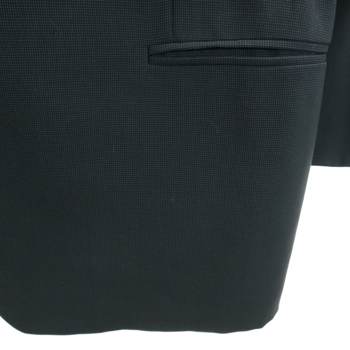 GIORGIO ARMANI ジョルジオアルマーニ イタリア製 ウールブレンド スーツ 上下 セットアップ 48 グレー ハンガー付き メンズ