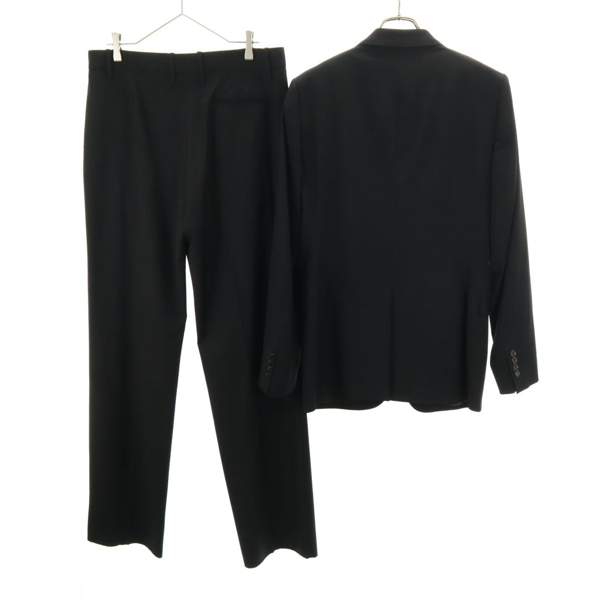 未使用 GUCCI グッチ ブルガリア製 ウール100% スーツ 上下 セットアップ ブラック系 タグ付き メンズ