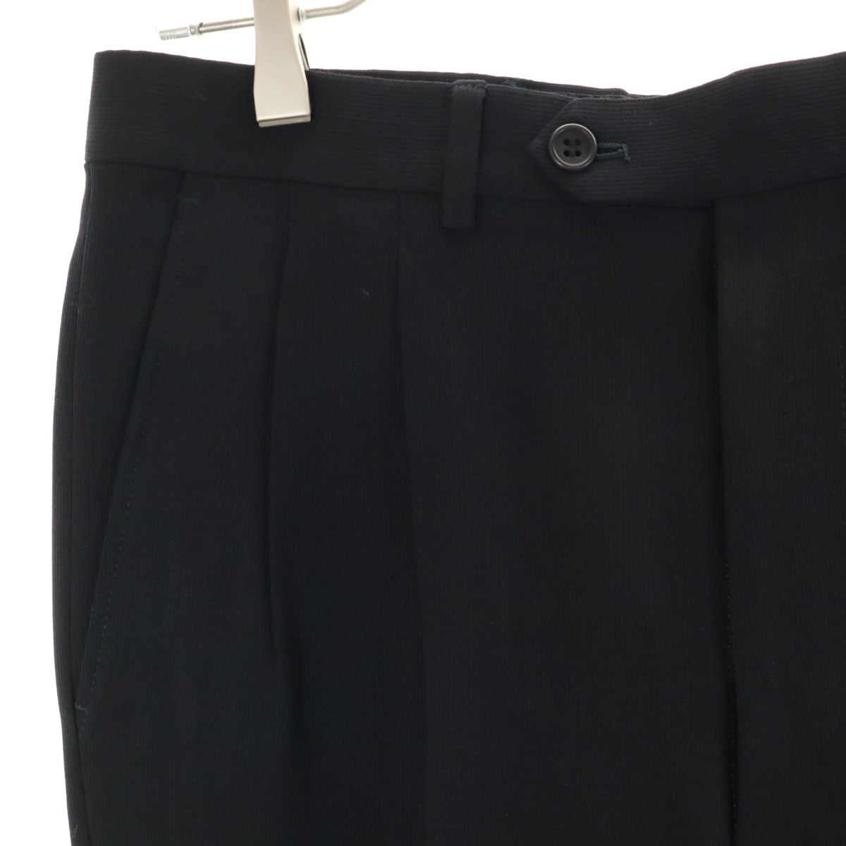 美品 GIORGIO ARMANI ジョルジオアルマーニ イタリア製 スーツ 上下 セットアップ 48 濃紺 ダブル メンズ