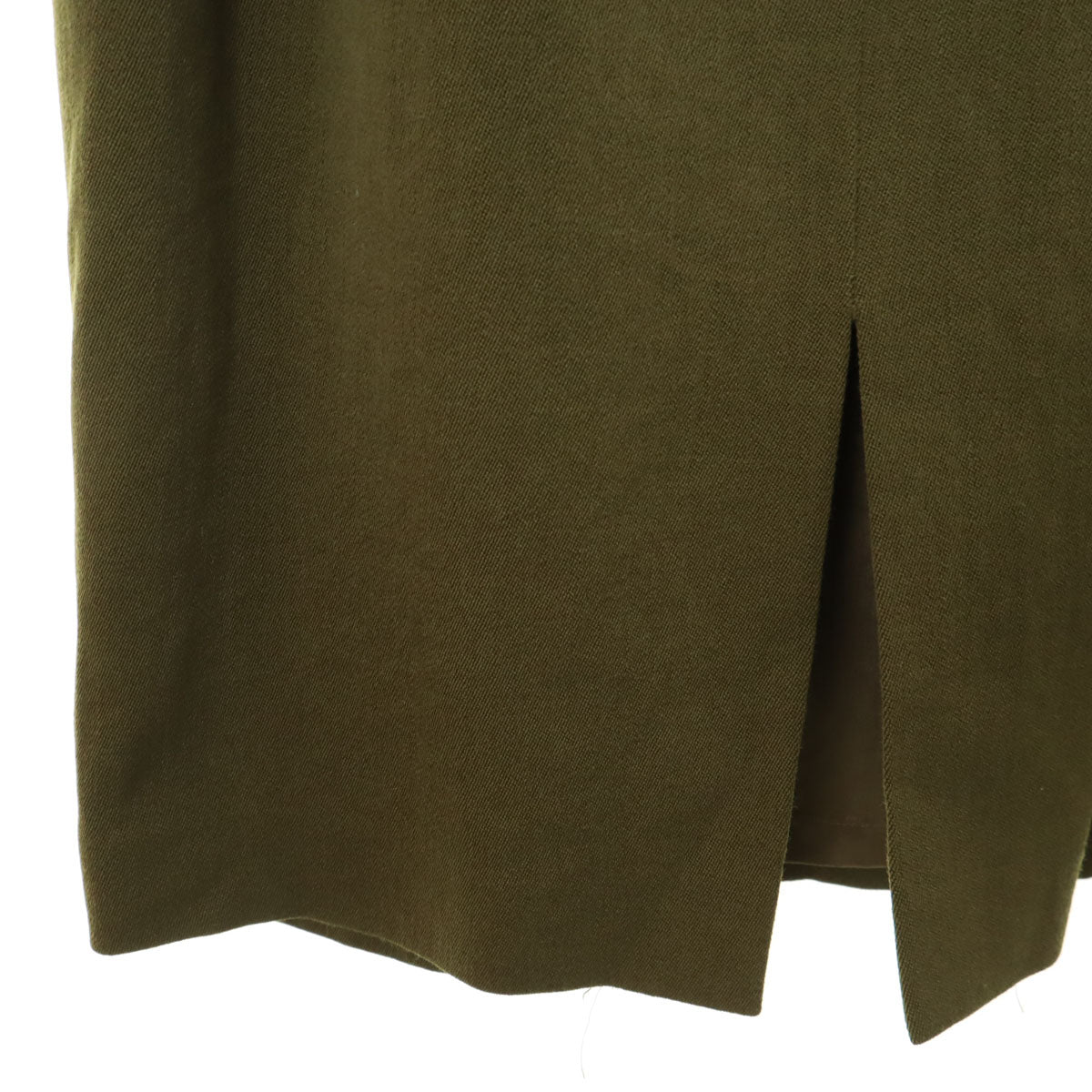 GIVENCHY Life ジバンシィライフ 90s ウール100% オールド スカートスーツ 上下 セットアップ 11号 オリーブ レディース