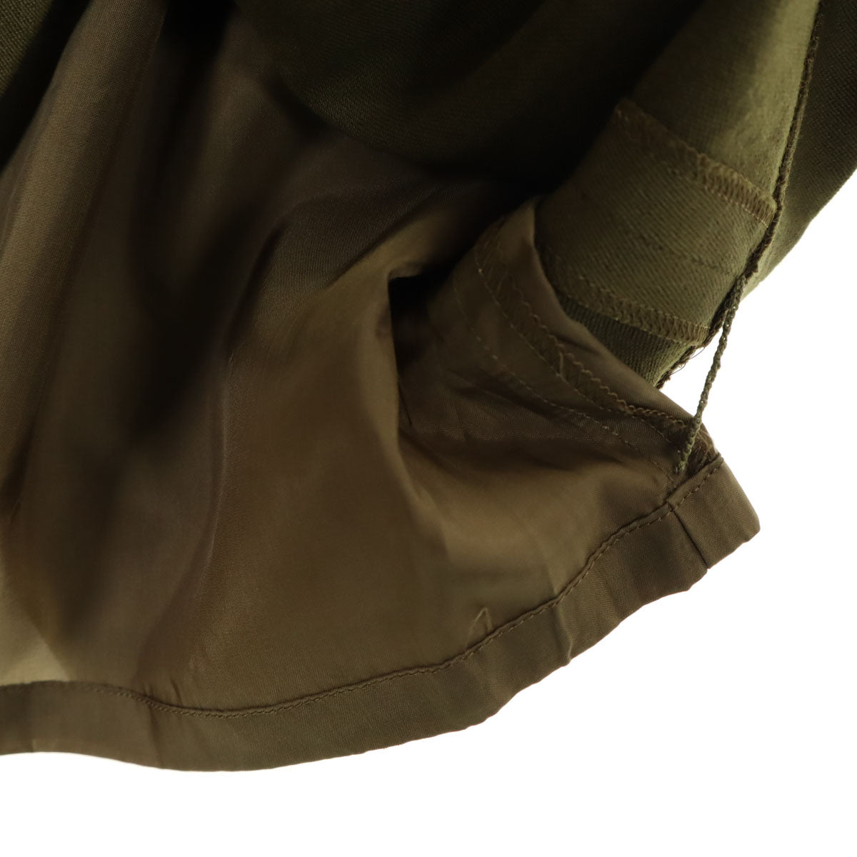 GIVENCHY Life ジバンシィライフ 90s ウール100% オールド スカートスーツ 上下 セットアップ 11号 オリーブ レディース