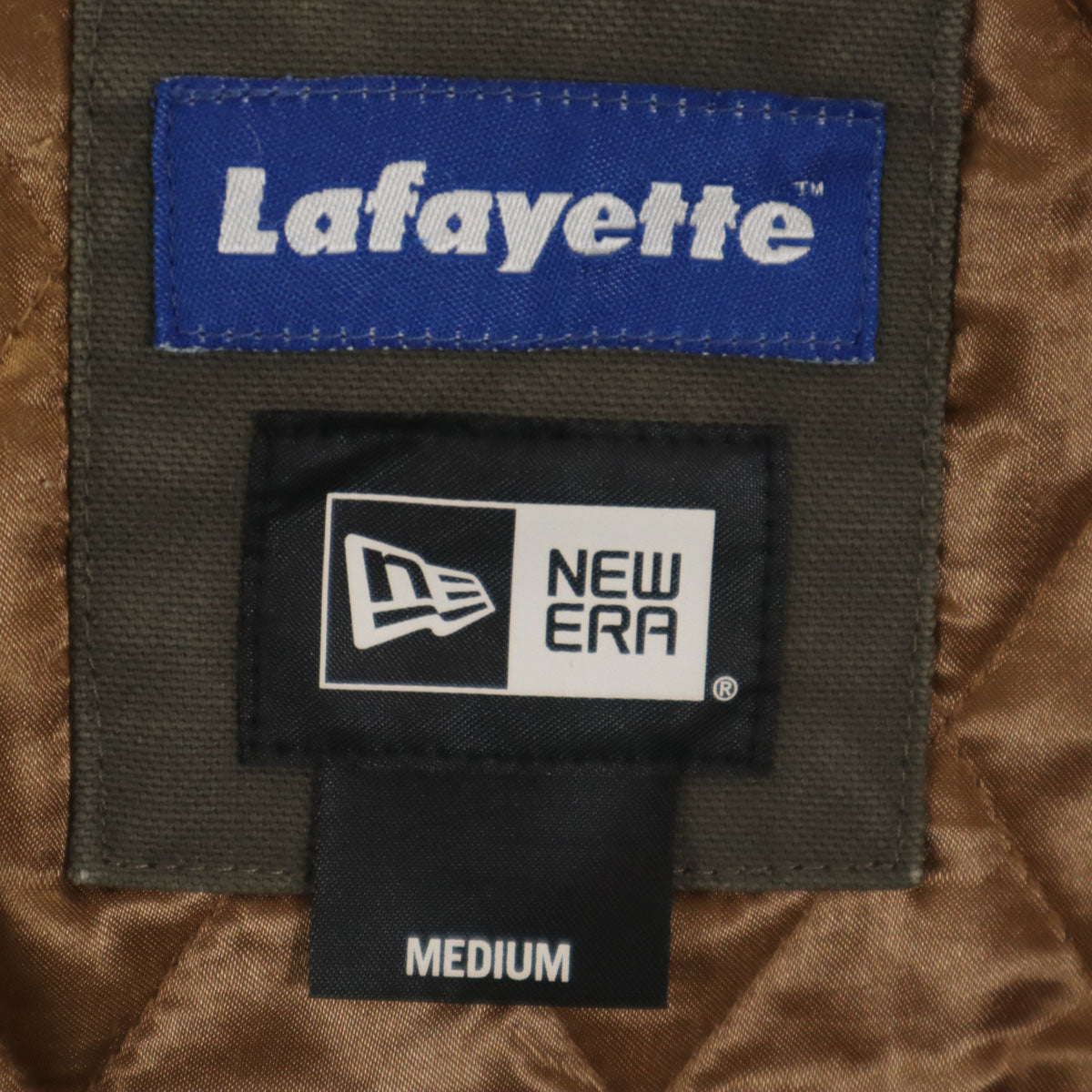 NEW ERA ニューエラ ラファイエット lafayette コーチジャケット M カーキ系 裏キルティング メンズ