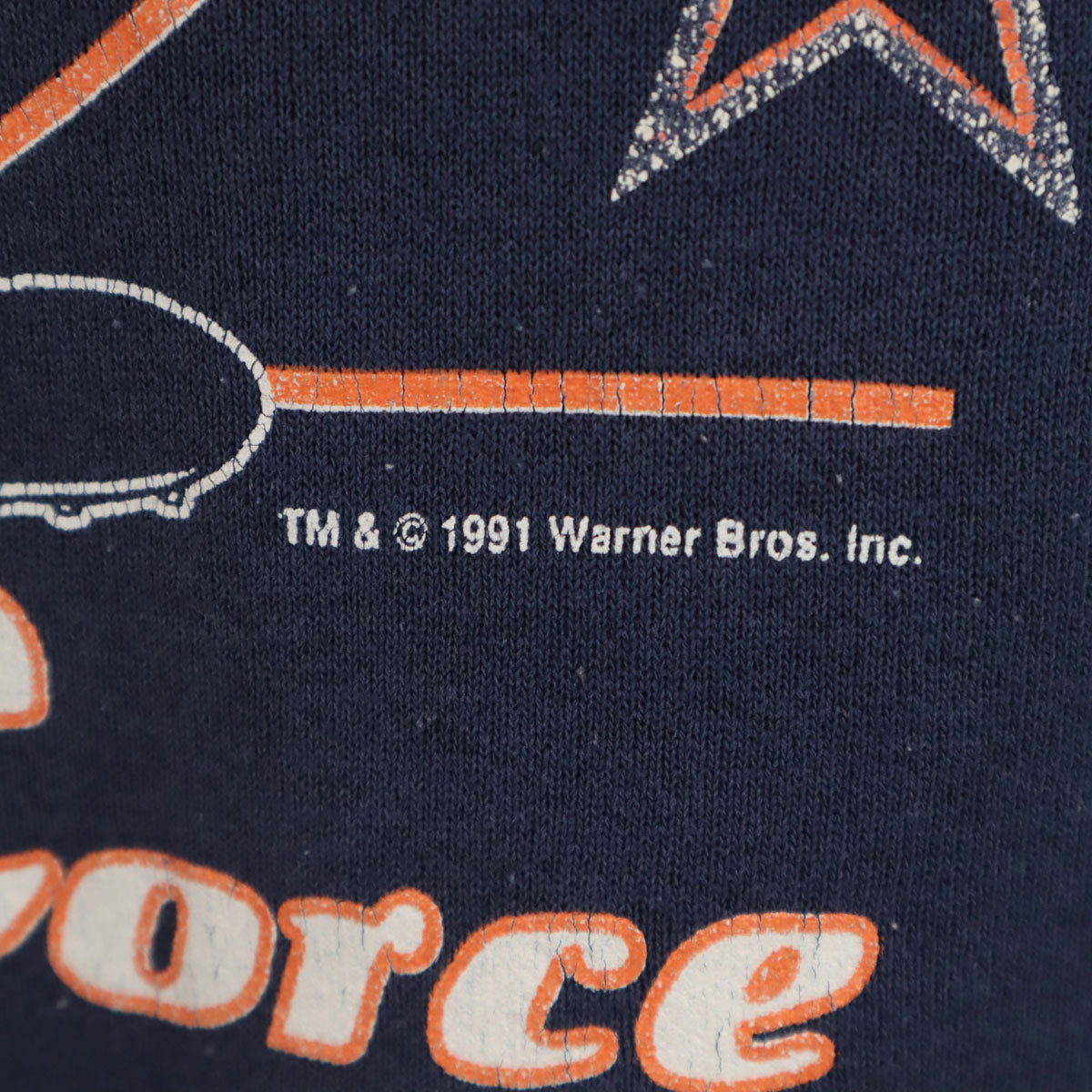 Hanes ヘインズ 90s ワーナーブラザーズ 長袖 トレーナー ネイビー レディース