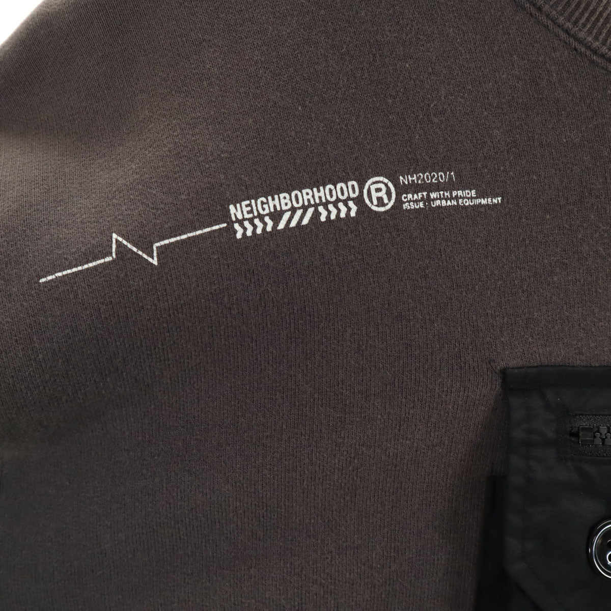 NEIGHBORHOOD ネイバーフッド 日本製 長袖 トレーナー L チャコール スウェット メンズ