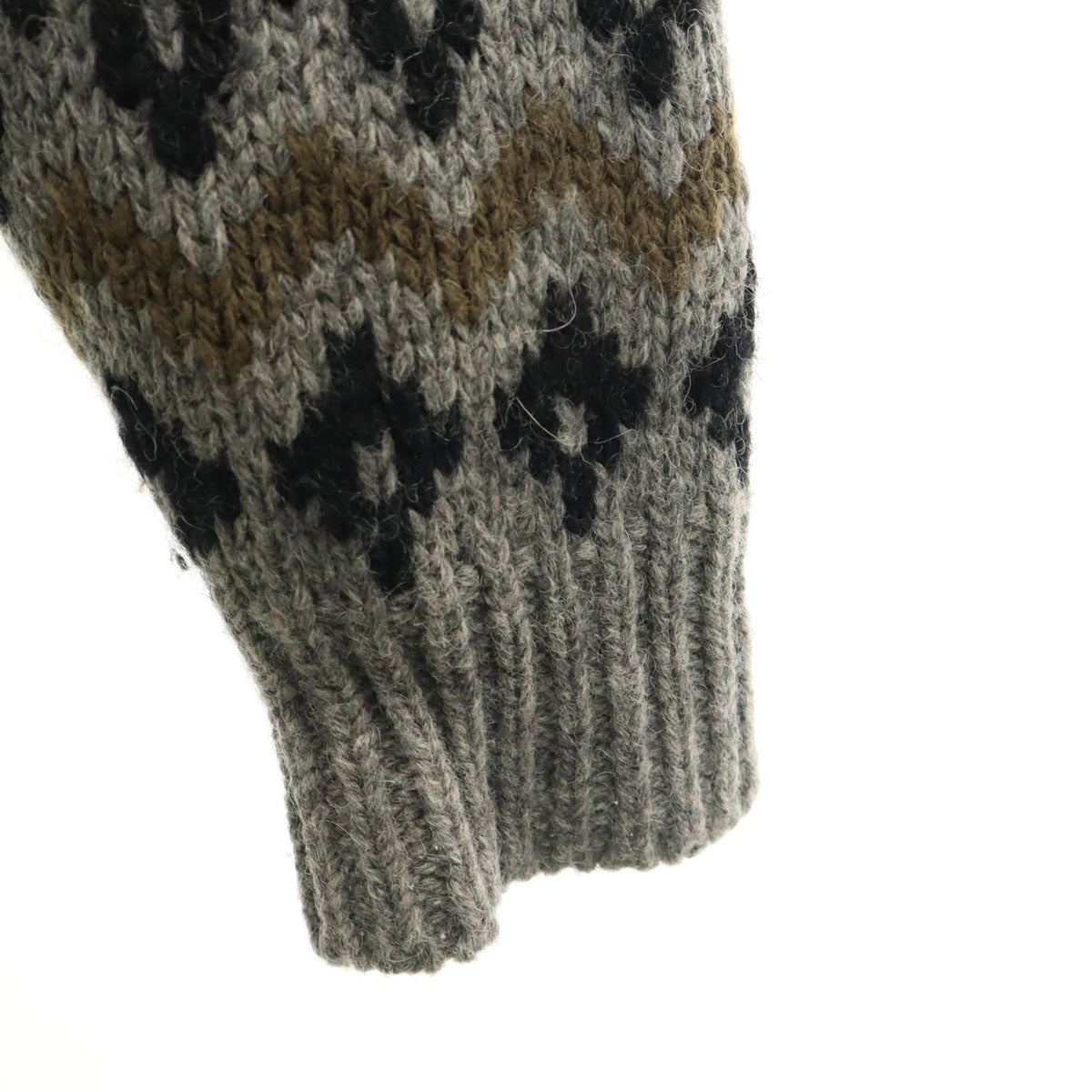 GAP ギャップ 80s ヴィンテージ 総柄 長袖 セーター L グレー ニット メンズ