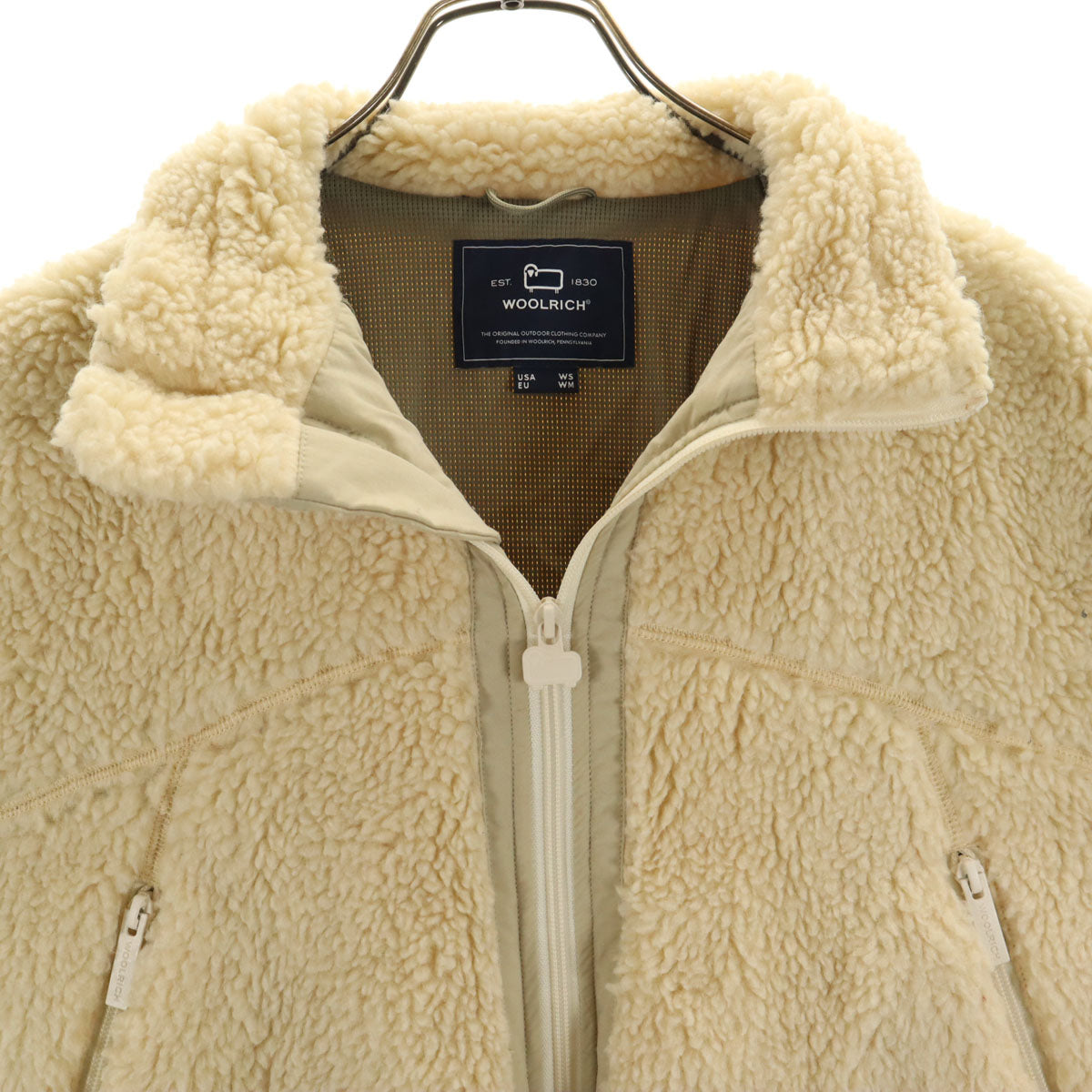 WOOLRICH ウールリッチ フリースジャケット WS アイボリー系 レディース