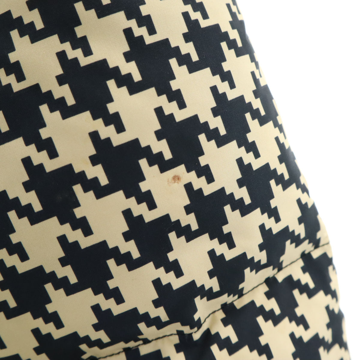 DRESSCAMP ドレスキャンプ DUVETICA デュベティカ コラボ 千鳥柄 ダウンジャケット 38 ベージュ系 レディース