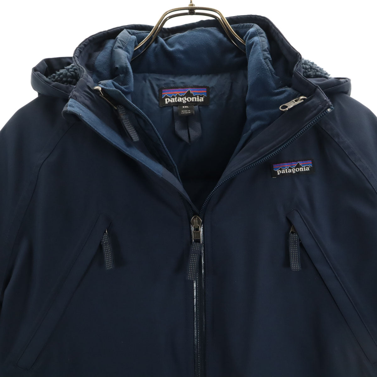 patagonia パタゴニア 3WAY ダウンジャケット XXL ネイビー 68025 ビッグサイズ キッズ
