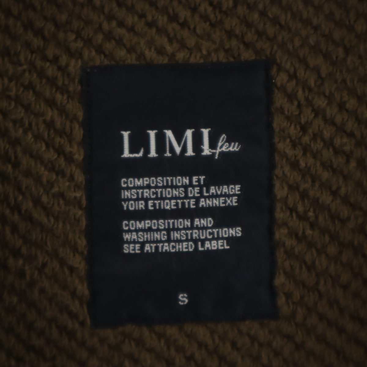 LIMI feu リミフゥ 日本製 スウェット ワーク コート S オリーブ ヨウジヤマモト レディース