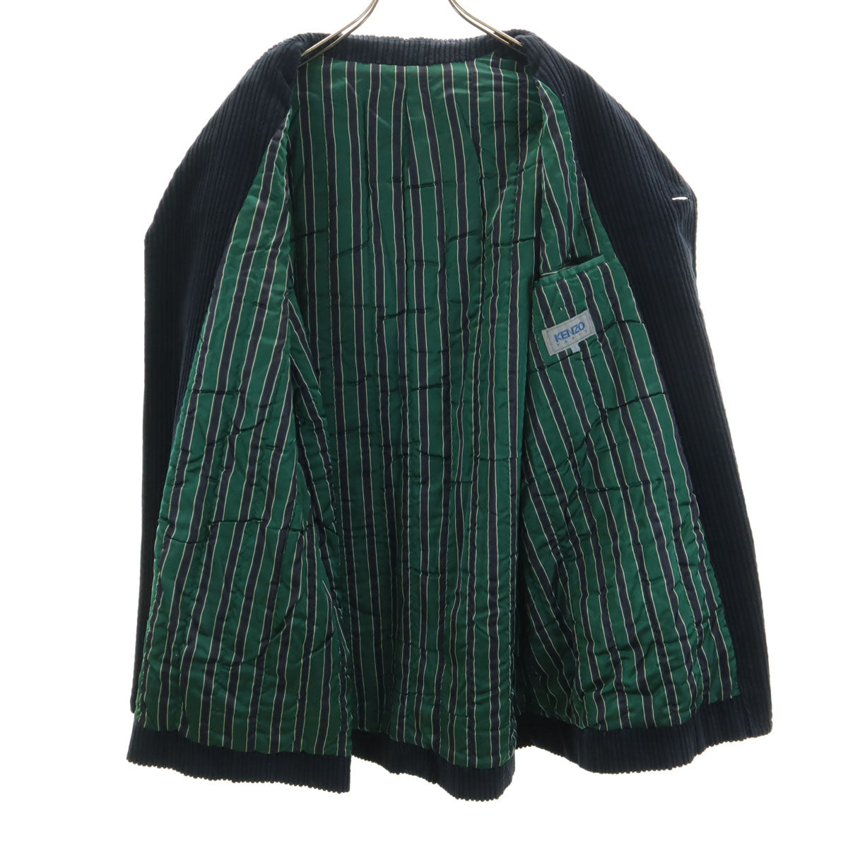 KENZO ケンゾー 90s 日本製 オールド コーデュロイジャケット 3 濃紺 太畝 メンズ