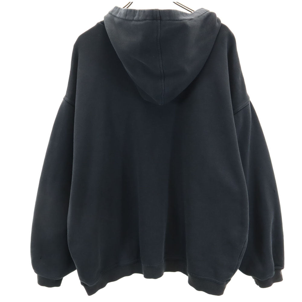 FILA フィラ 90s カナダ製 オールド 長袖 スウェットパーカー XL ブラック メンズ