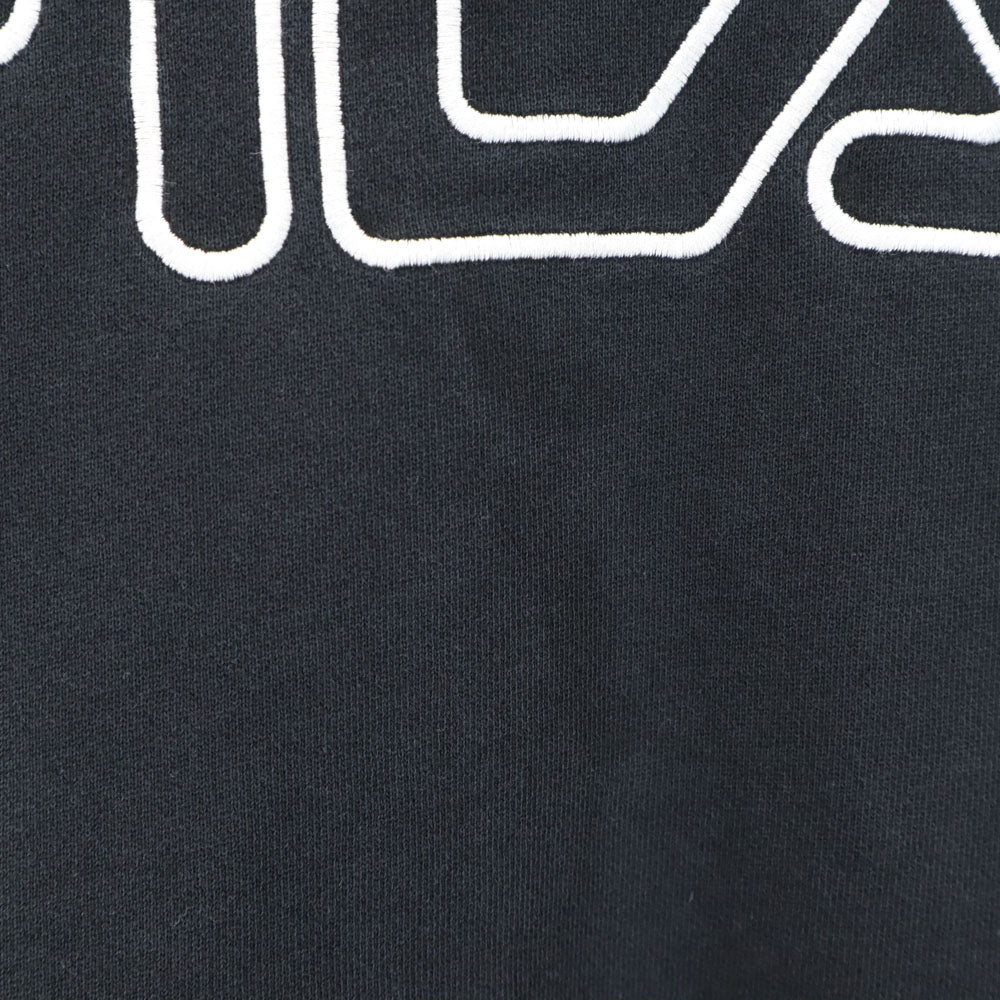 FILA フィラ 90s カナダ製 オールド 長袖 スウェットパーカー XL ブラック メンズ