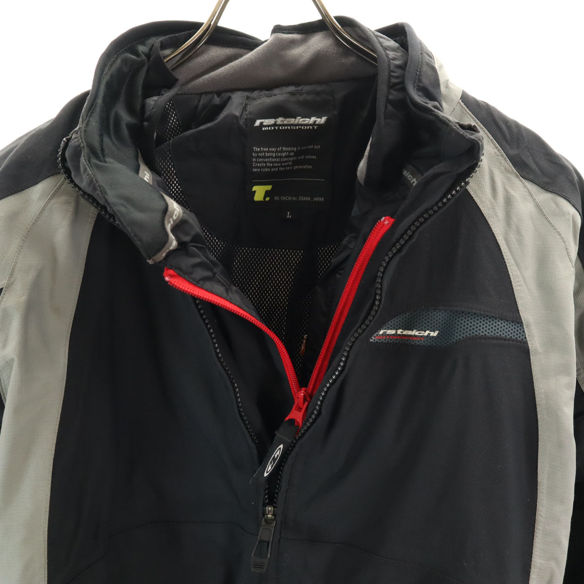 RS TAICHI アールエスタイチ バイク ライディング ジャケット L ブラック 中綿ライナー付き RSJ681 モーターサイクル メンズ