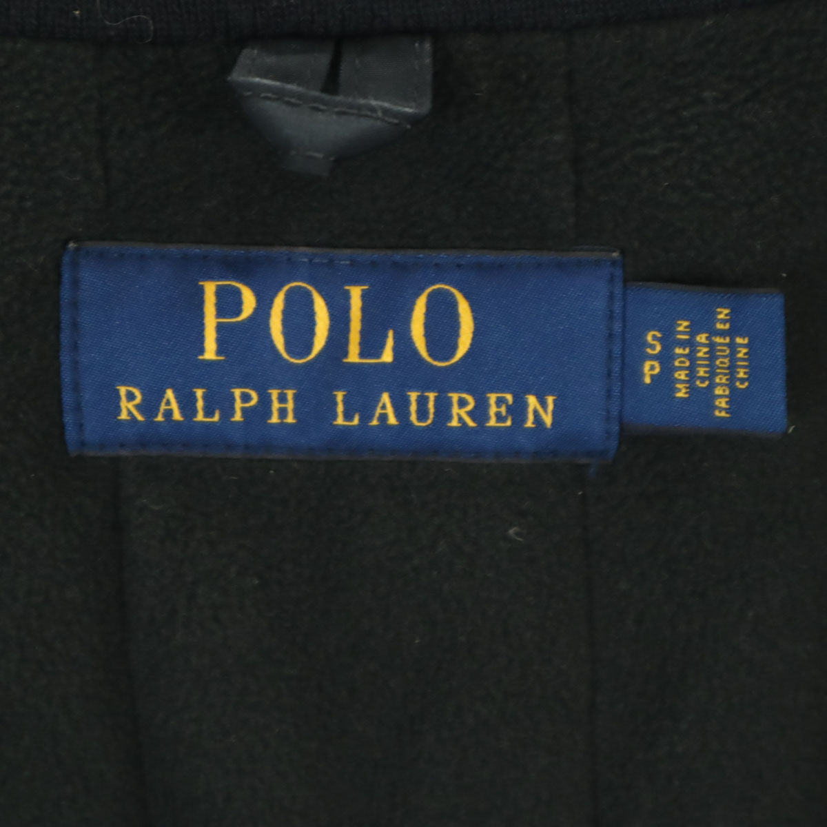 POLO RALPH LAUREN ポロラルフローレン 中綿ジャケット S ブラック 裏フリース メンズ