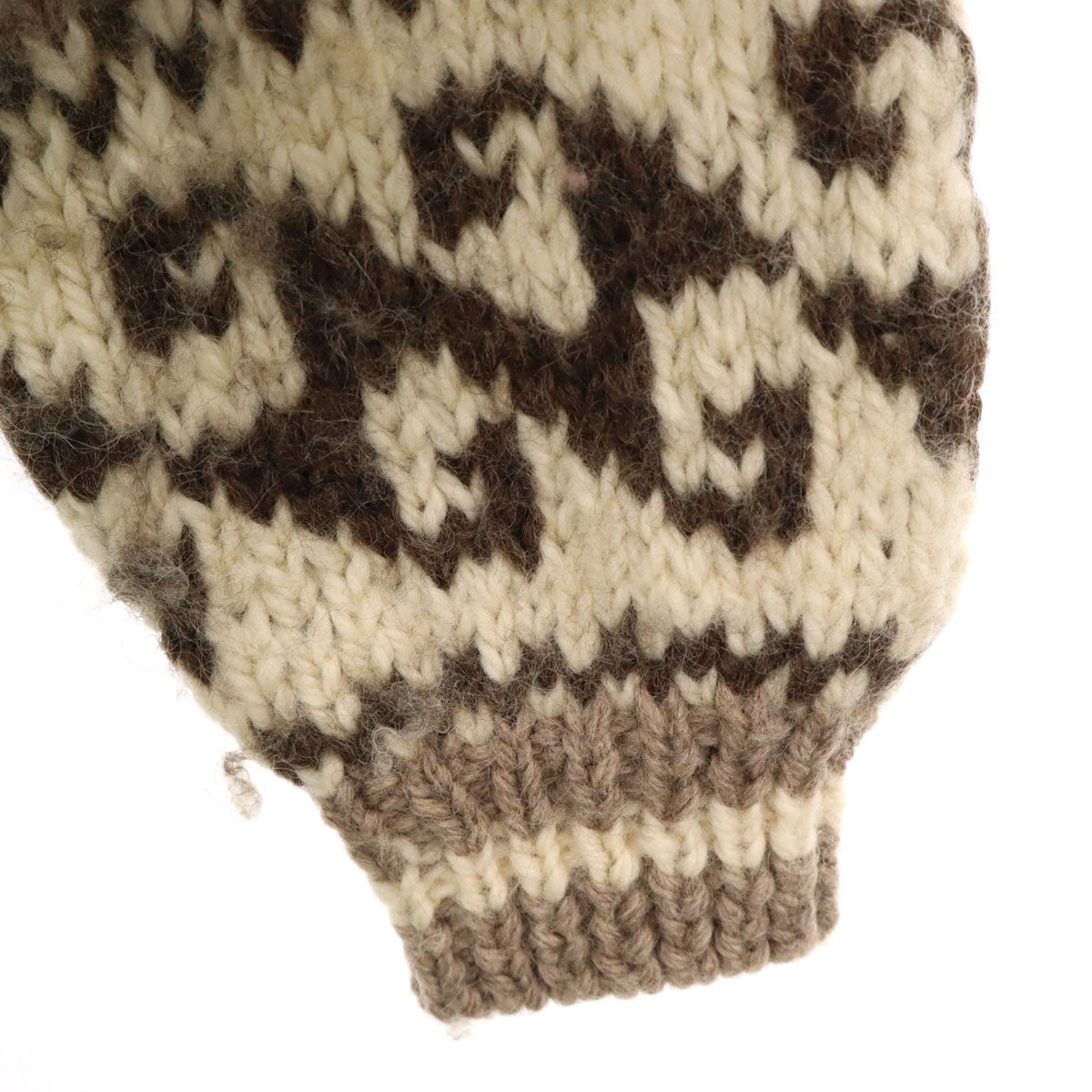 COXCOMB OUTDOOR WEAR オールド トナカイ柄 ショールカラー カウチンジャケット アイボリー トグルボタン レディース