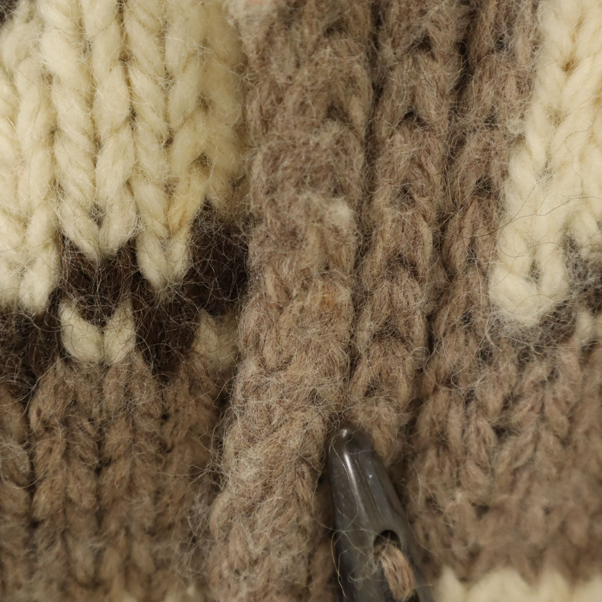 COXCOMB OUTDOOR WEAR オールド トナカイ柄 ショールカラー カウチンジャケット アイボリー トグルボタン レディース