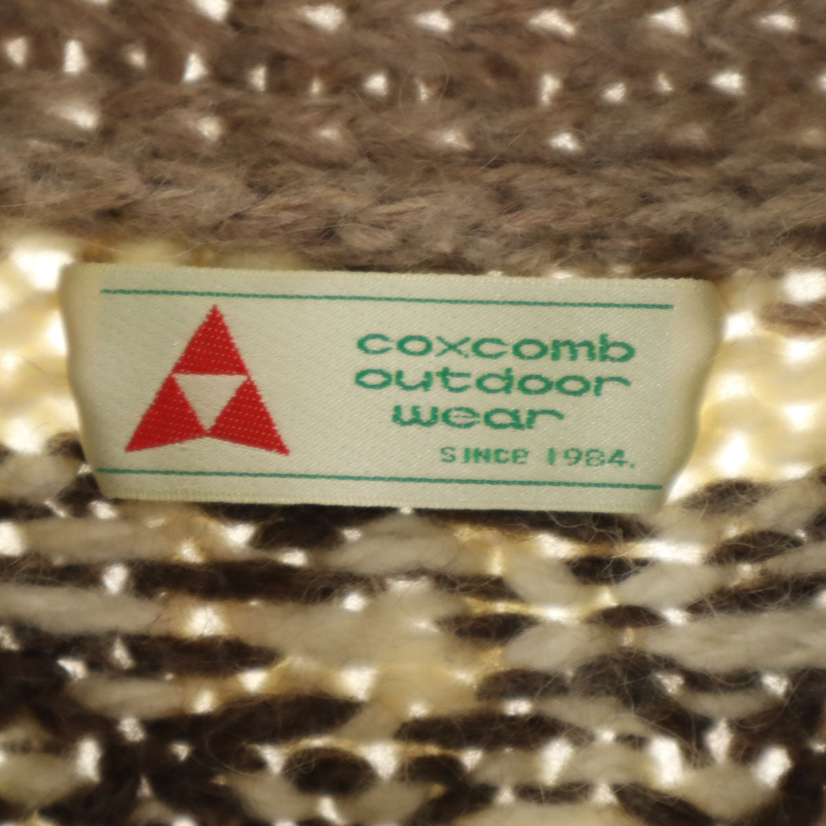 COXCOMB OUTDOOR WEAR オールド トナカイ柄 ショールカラー カウチンジャケット アイボリー トグルボタン レディース