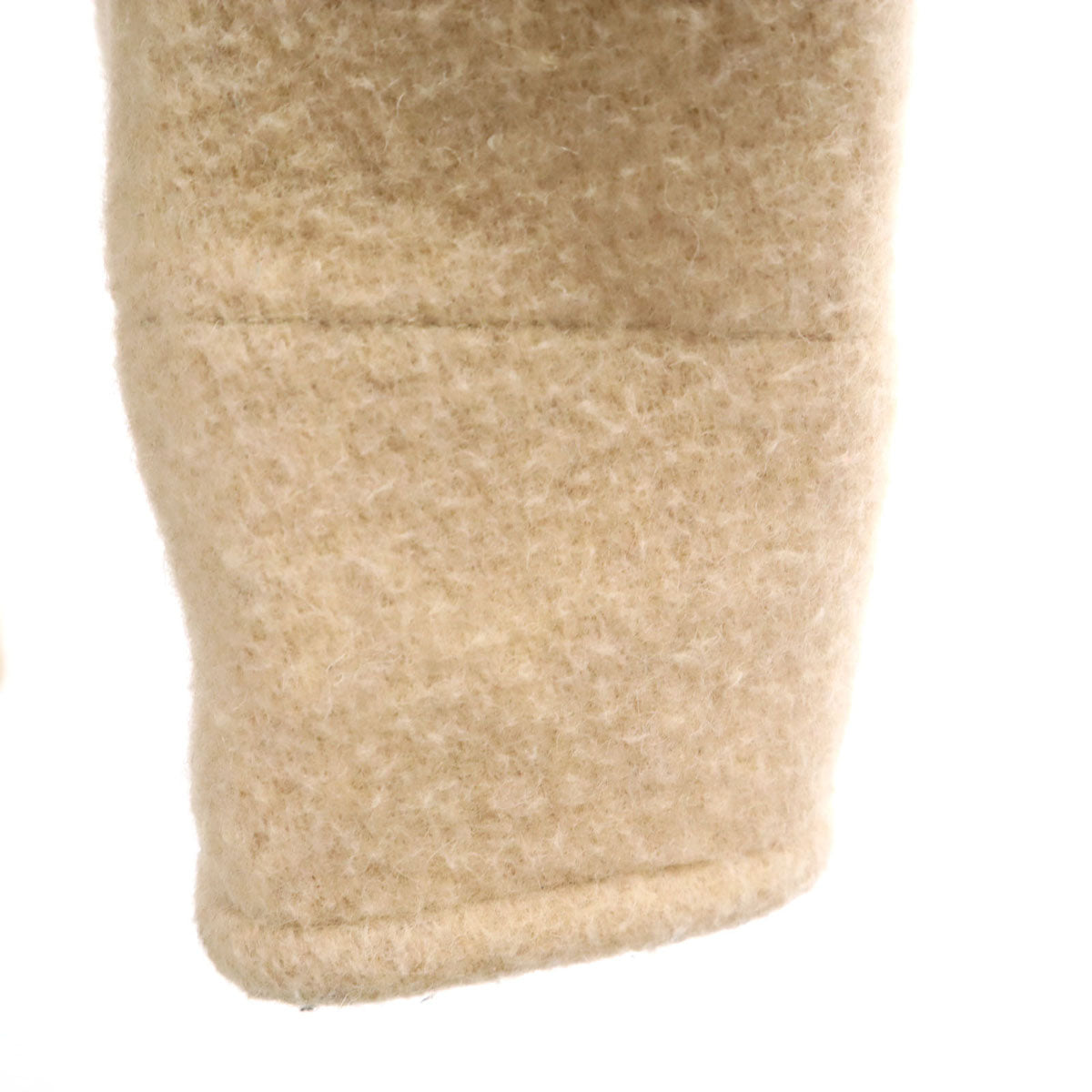 Danton ダントン 日本製 ウール モッサ ジャケット 34 ベージュ くるみボタン レディース