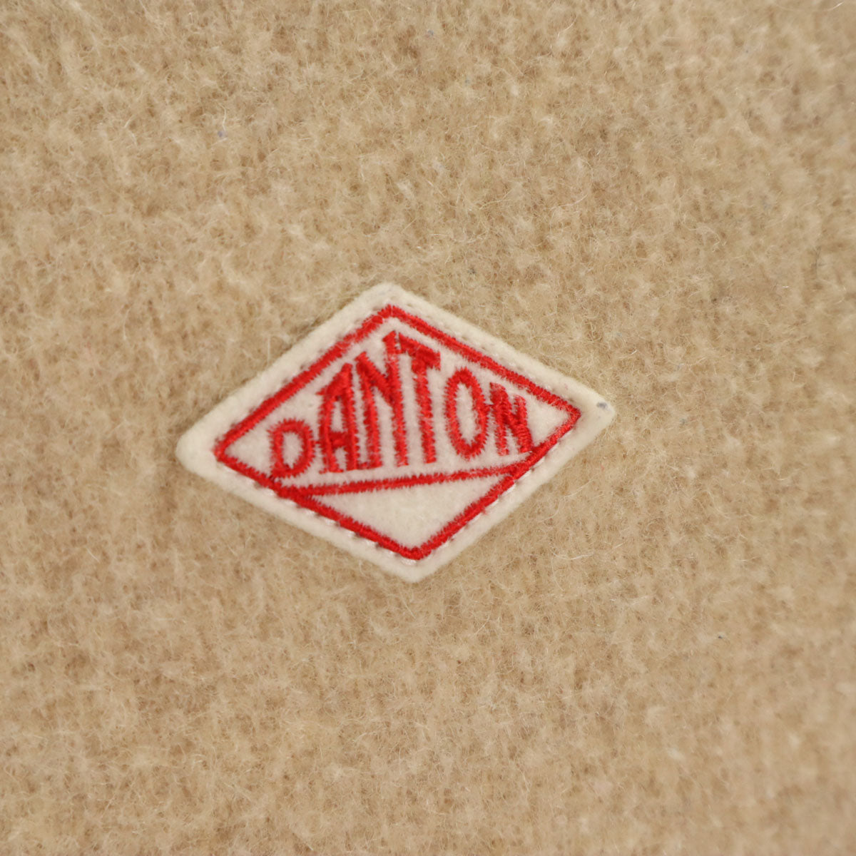 Danton ダントン 日本製 ウール モッサ ジャケット 34 ベージュ くるみボタン レディース