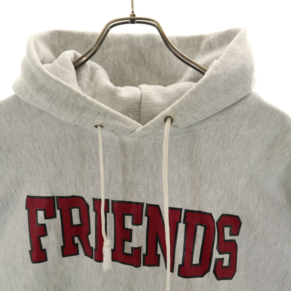 Champion チャンピオン 90s 刺繍タグ メキシコ製 オールド FRIENDS 長袖 リバースウィーブ スウェットパーカー XXL グレー ビッグサイズ メンズ