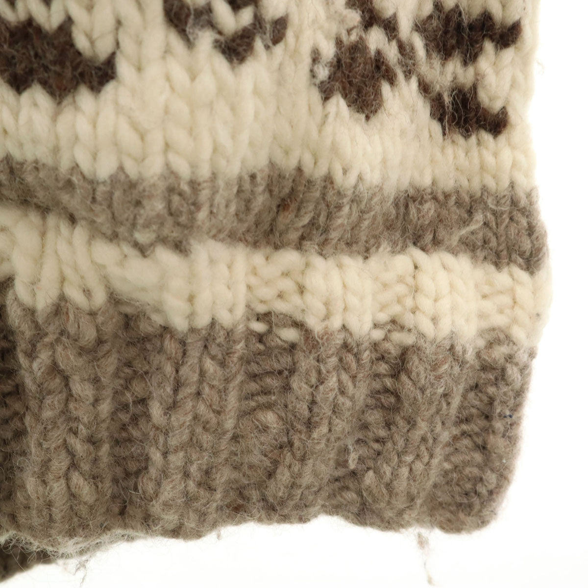 flyey hooks フライヤーフック カナダ製 ウール トナカイ カウチンジャケット ベージュ メンズ