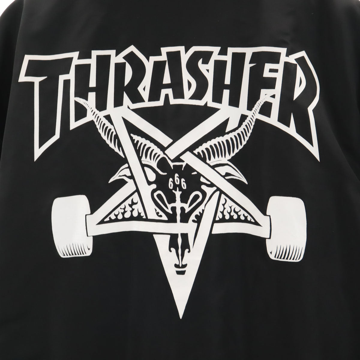 THRASHER スラッシャー コーチジャケット XL ブラック 裏ボア メンズ