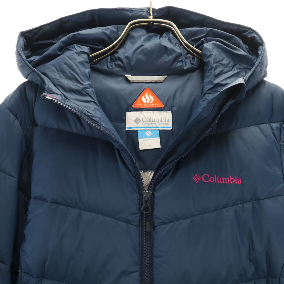 Columbia コロンビア ダウンジャケット M ネイビー アウトドア オムニヒート レディース
