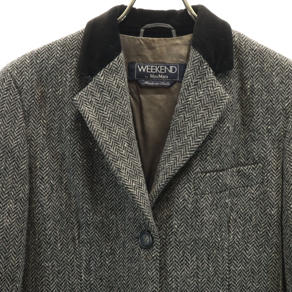 WEEKEND MaxMara ウィークエンドマックスマーラ ウール テーラードジャケット 40 ブラック系 レディース