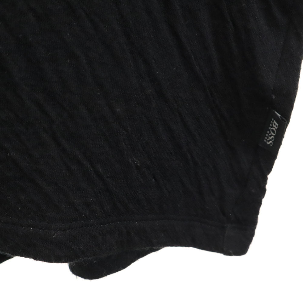 BOSS HUGO BOSS ボスヒューゴボス 長袖 Vネック カットソー S ブラック メンズ