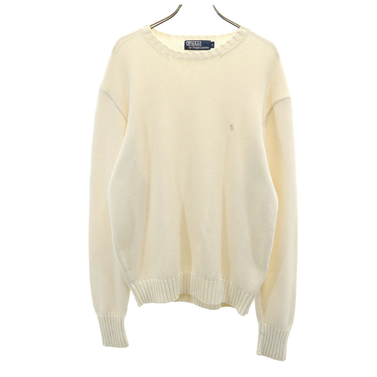 Polo by Ralph Lauren ポロバイラルフローレン 長袖 セーター M クリーム ニット メンズ