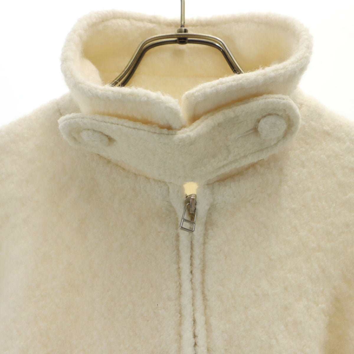 THE TOE ザ トゥー ショート丈 ブークレ ジャケット FREE アイボリー ボア レディース