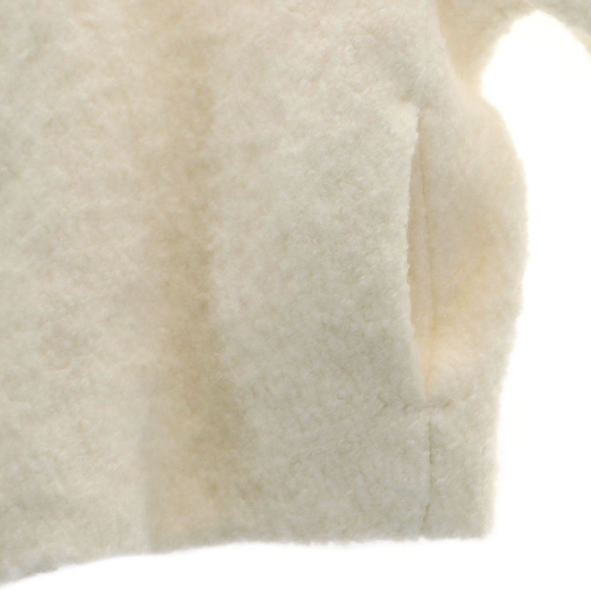 THE TOE ザ トゥー ショート丈 ブークレ ジャケット FREE アイボリー ボア レディース