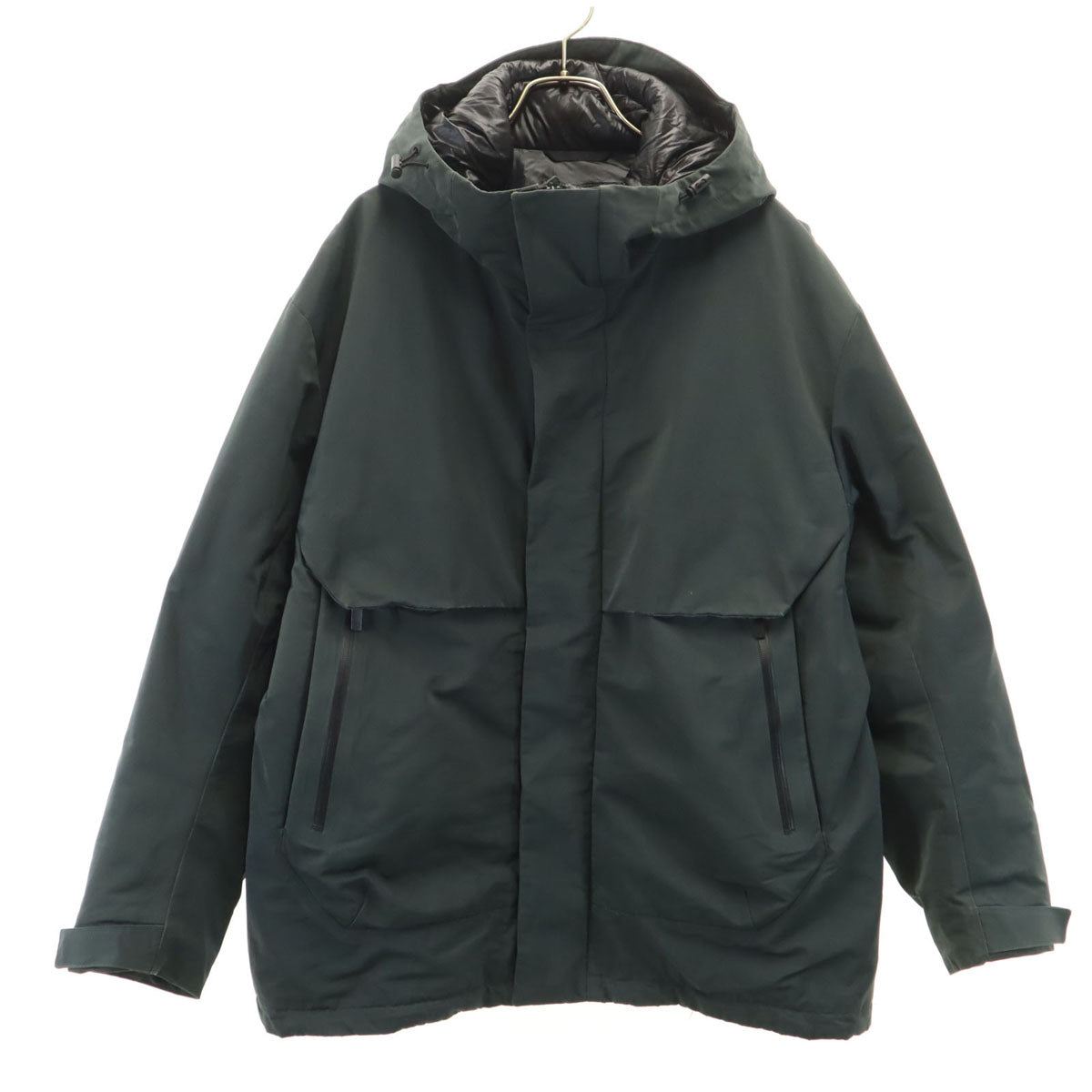 UNIQLO +J ユニクロ プラスジェイ 長袖 ハイブリッドオーバーサイズ ダウンパーカー M カーキ メンズ