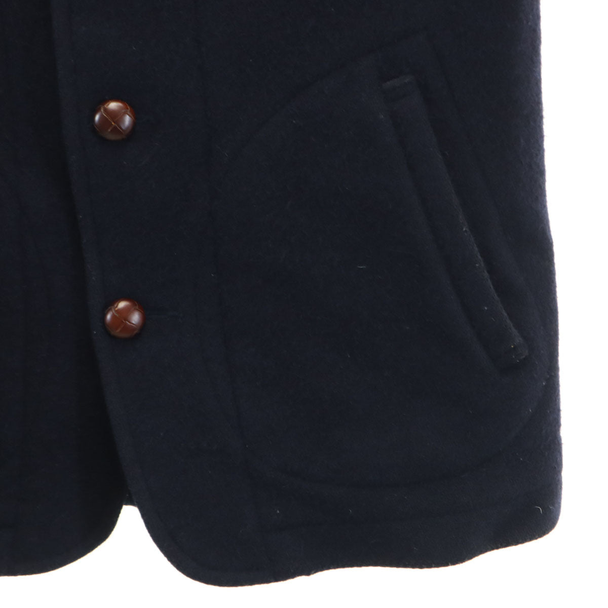 Danton ダントン 日本製 ウールモッサ ジャケット 38 ネイビー レディース