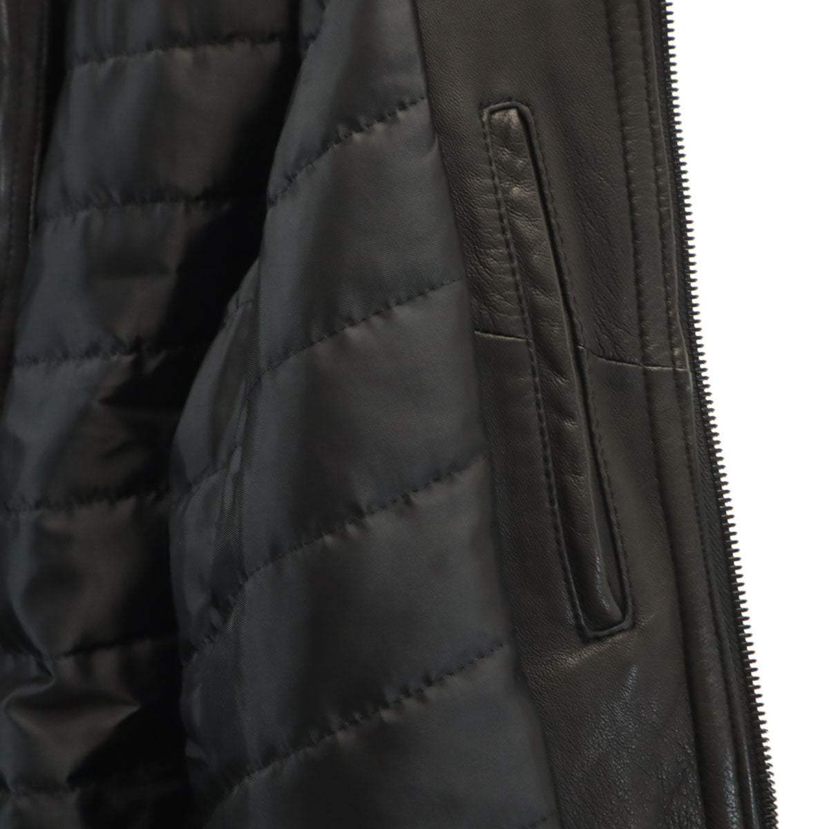 junhashimoto ジュンハシモト レザージャケット S ブラック nano universe メンズ