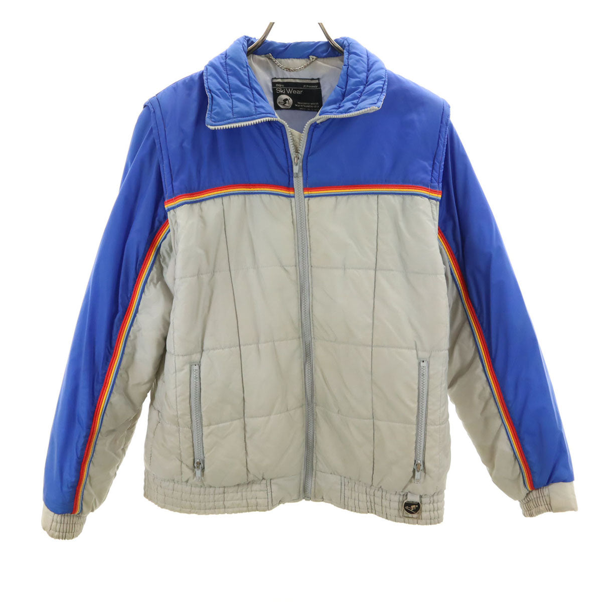 JC PENNEY ジェーシーペニー 80s 韓国製 ヴィンテージ スノーボード 2WAY 中綿ジャケット グレー系 スキー キッズ