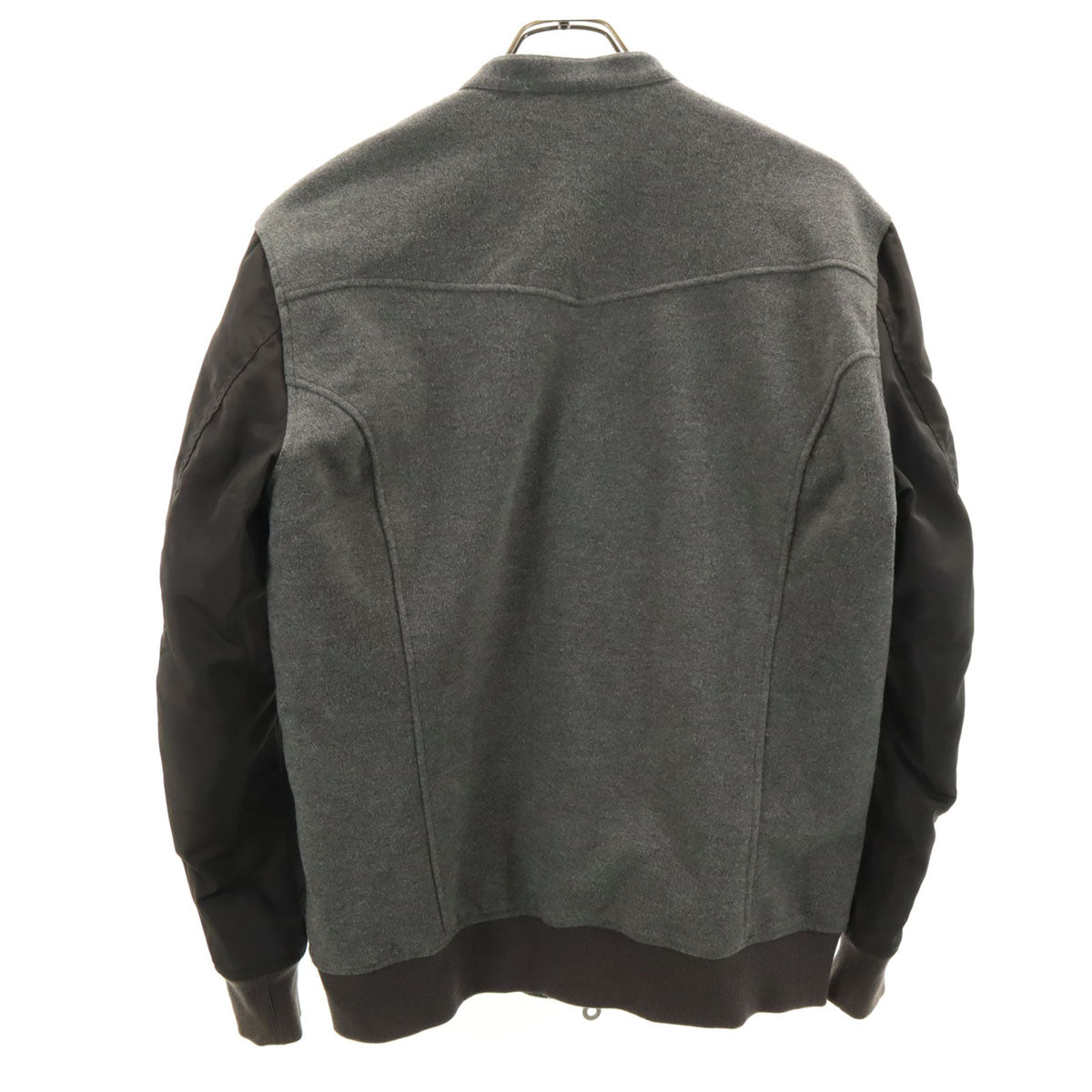 NO ID. ノーアイディ ライダースジャケット 1 グレー系 裏キルティング メンズ