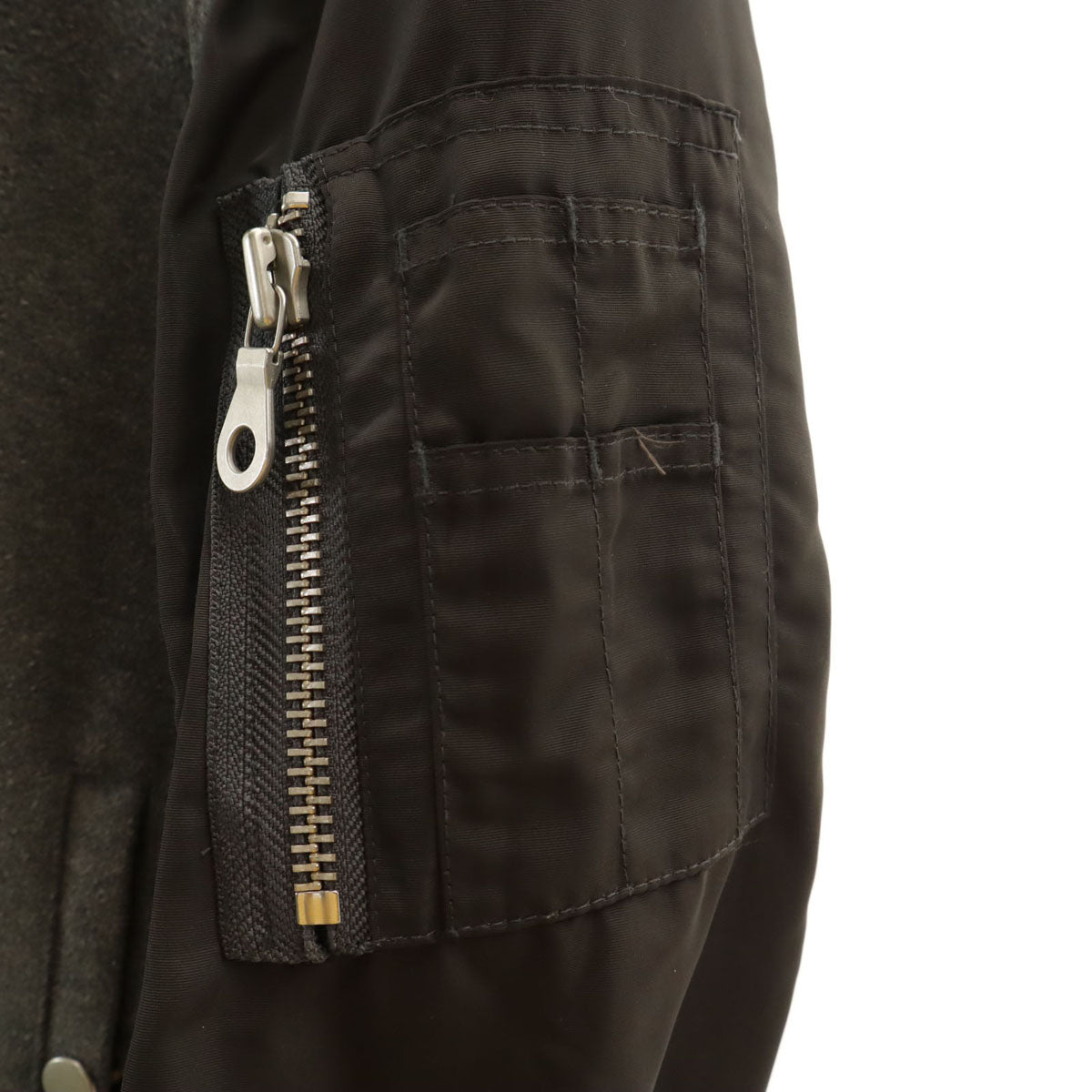 NO ID. ノーアイディ ライダースジャケット 1 グレー系 裏キルティング メンズ