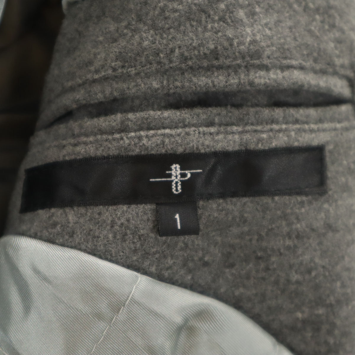 NO ID. ノーアイディ ライダースジャケット 1 グレー系 裏キルティング メンズ