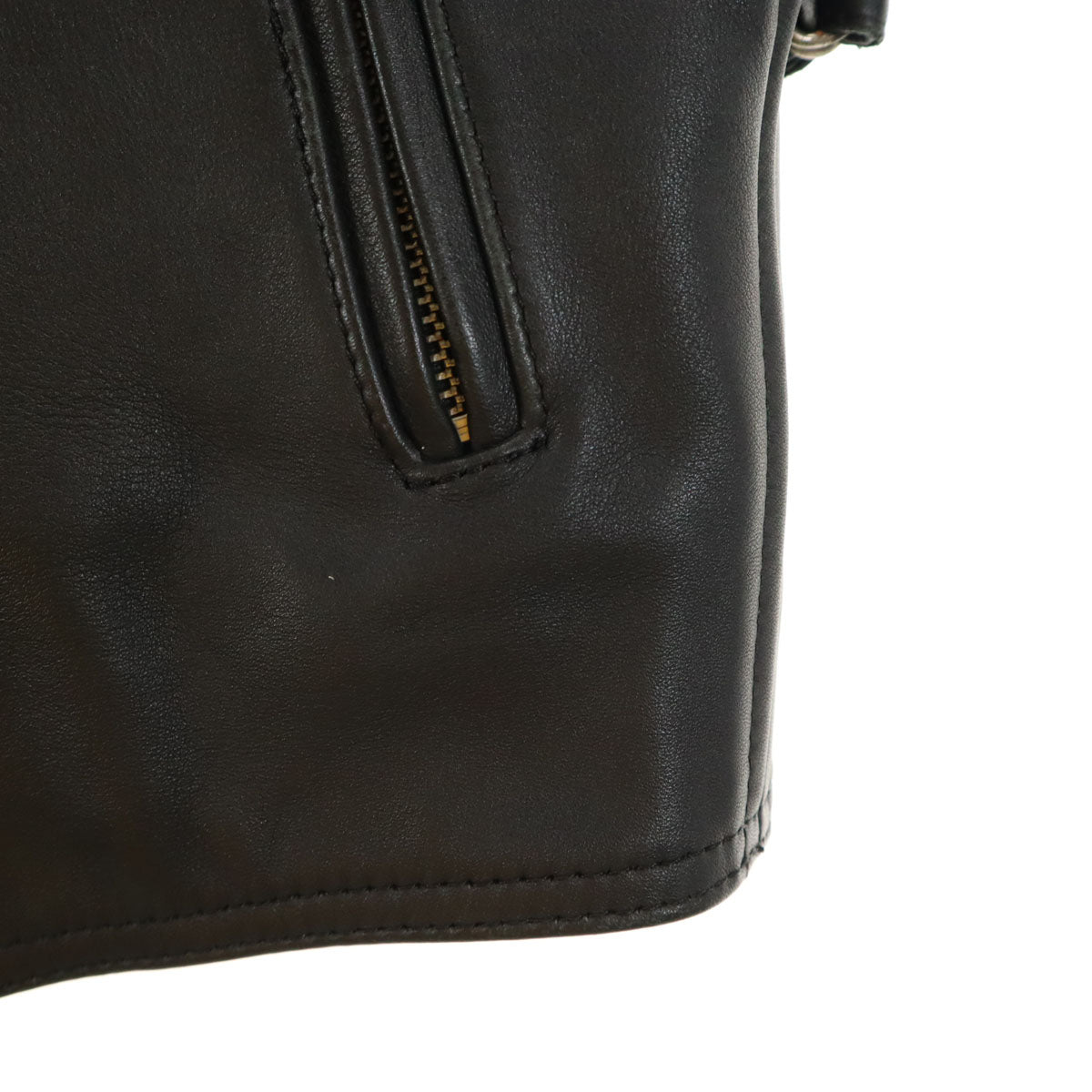 NANKAI ナンカイ レザージャケット M ブラック系 ライナー 裏キルティング メンズ