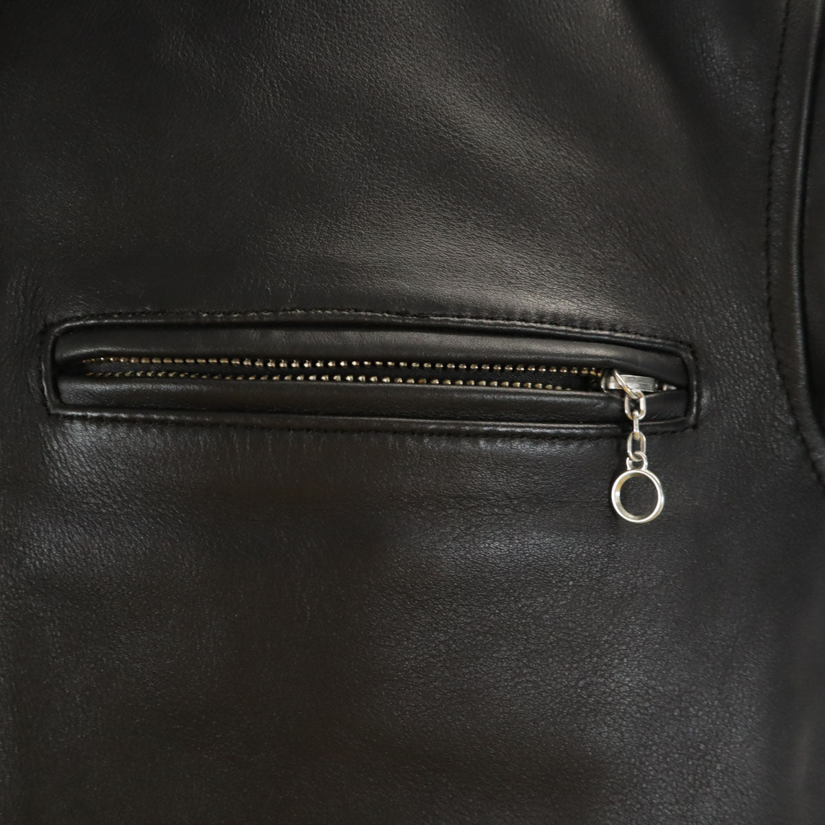 NANKAI ナンカイ レザージャケット M ブラック系 ライナー 裏キルティング メンズ