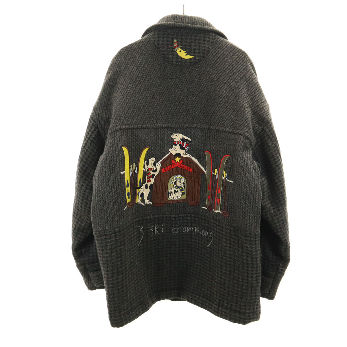 JC de CASTELBAJAC カステルバジャック 日本製 ウール ジャケット 2 グレー sport 裏キルティング メンズ