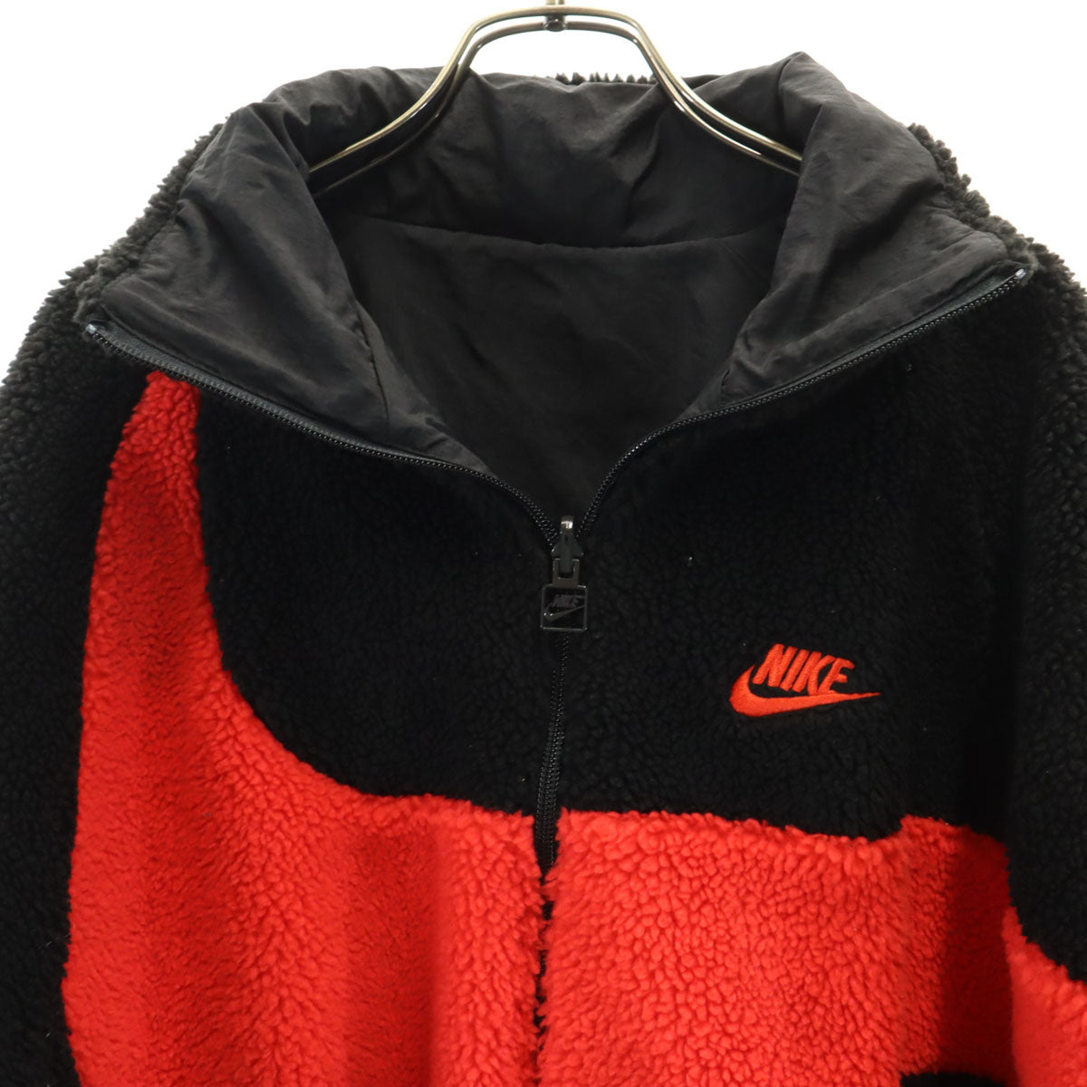 NIKE ナイキ フリースジャケット XL ブラック リバーシブル メンズ