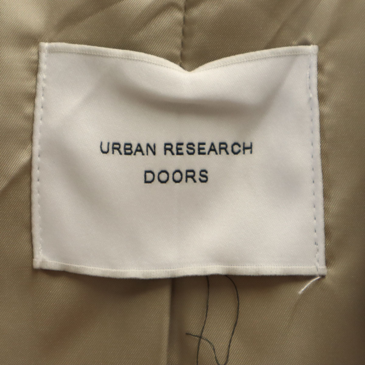 URBAN RESEARCH DOORS アーバンリサーチドアーズ ウール100% ステンカラー コート S グレージュ レディース