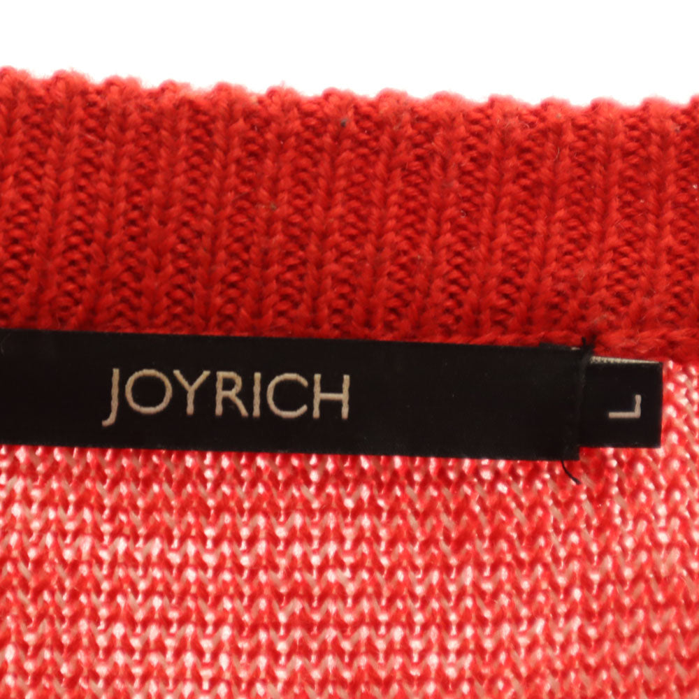 JOYRICH ジョイリッチ 総柄 長袖 セーター L レッド ニット メンズ