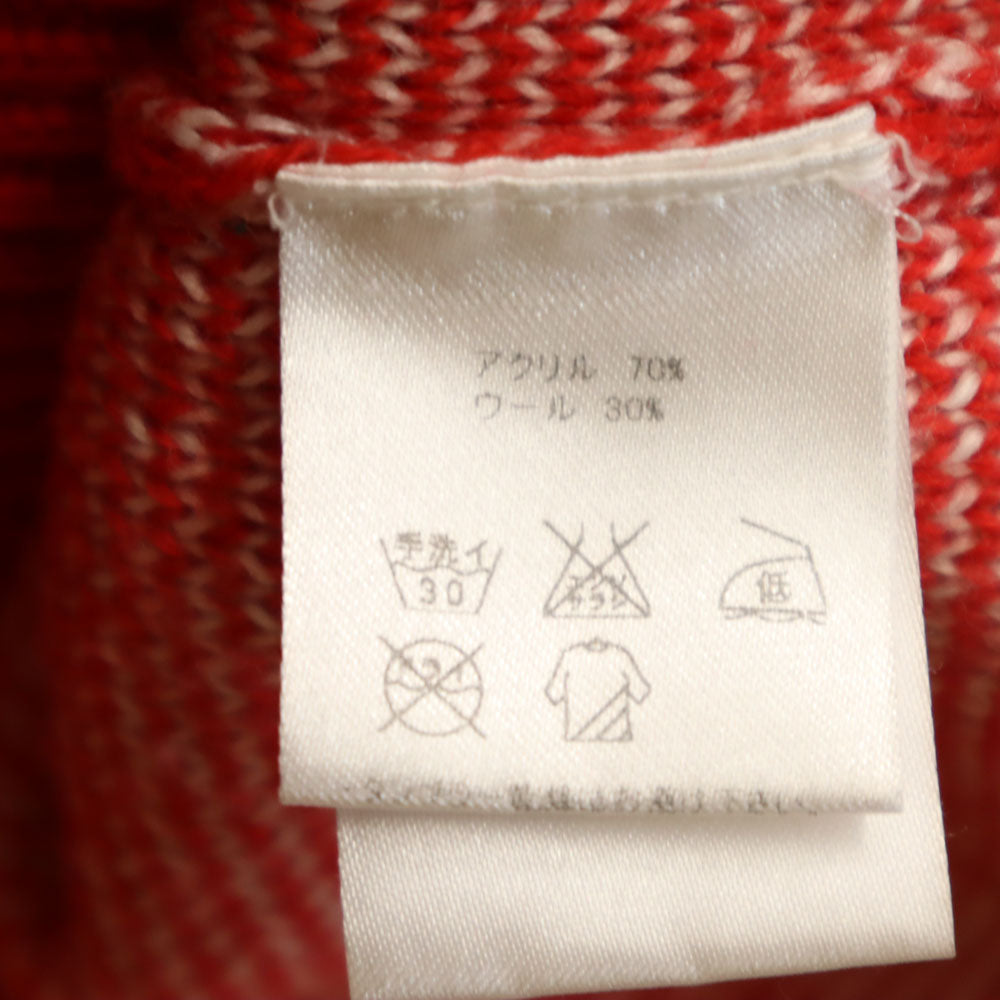 JOYRICH ジョイリッチ 総柄 長袖 セーター L レッド ニット メンズ