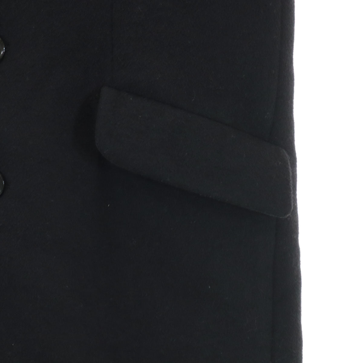 STUDIOUS ステュディオス 日本製 ウールブレンド チェスターコート 3 ブラック メンズ