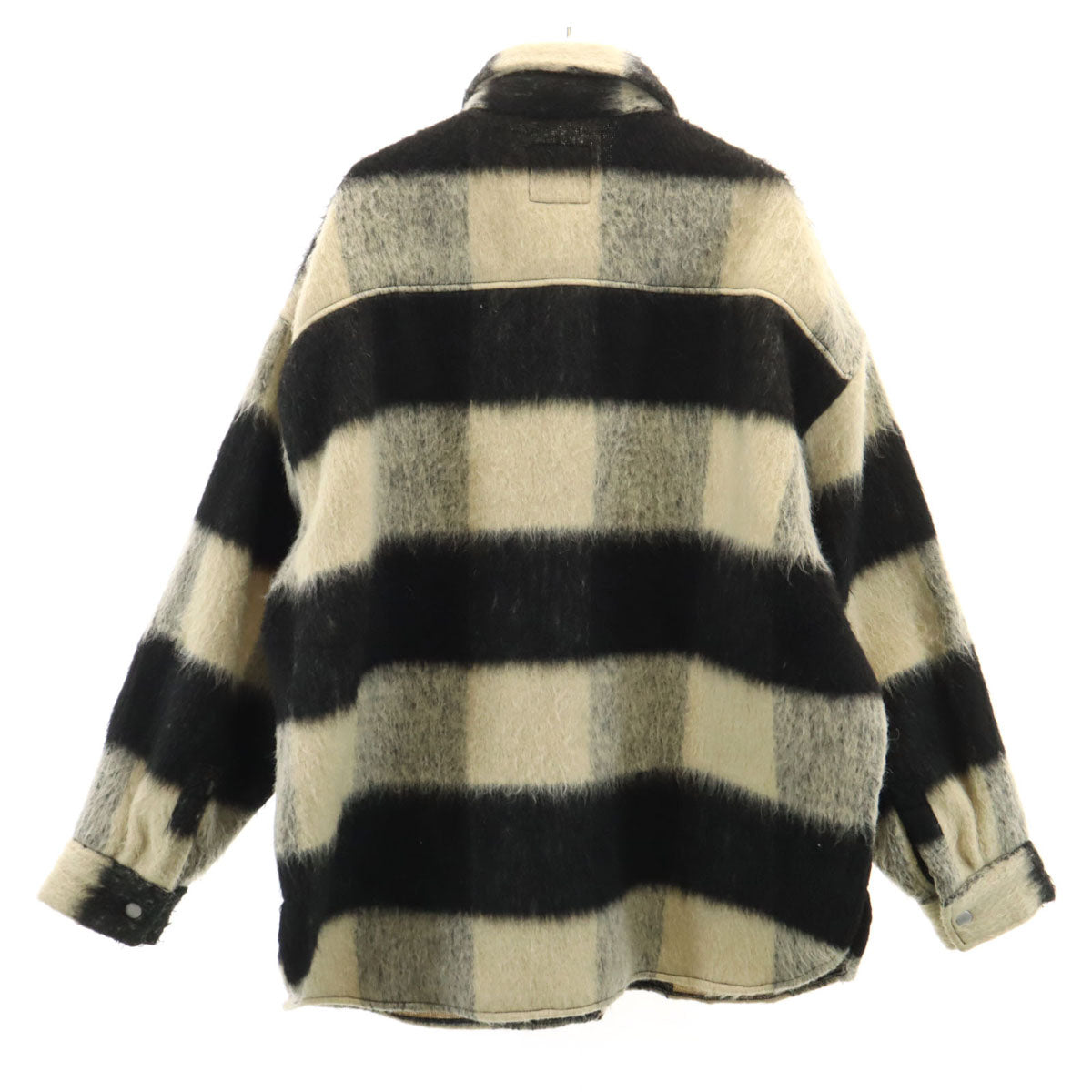 Danke Schon ダンケシェーン チェック柄 オーバーサイズ シャツジャケット F ベージュ レディース