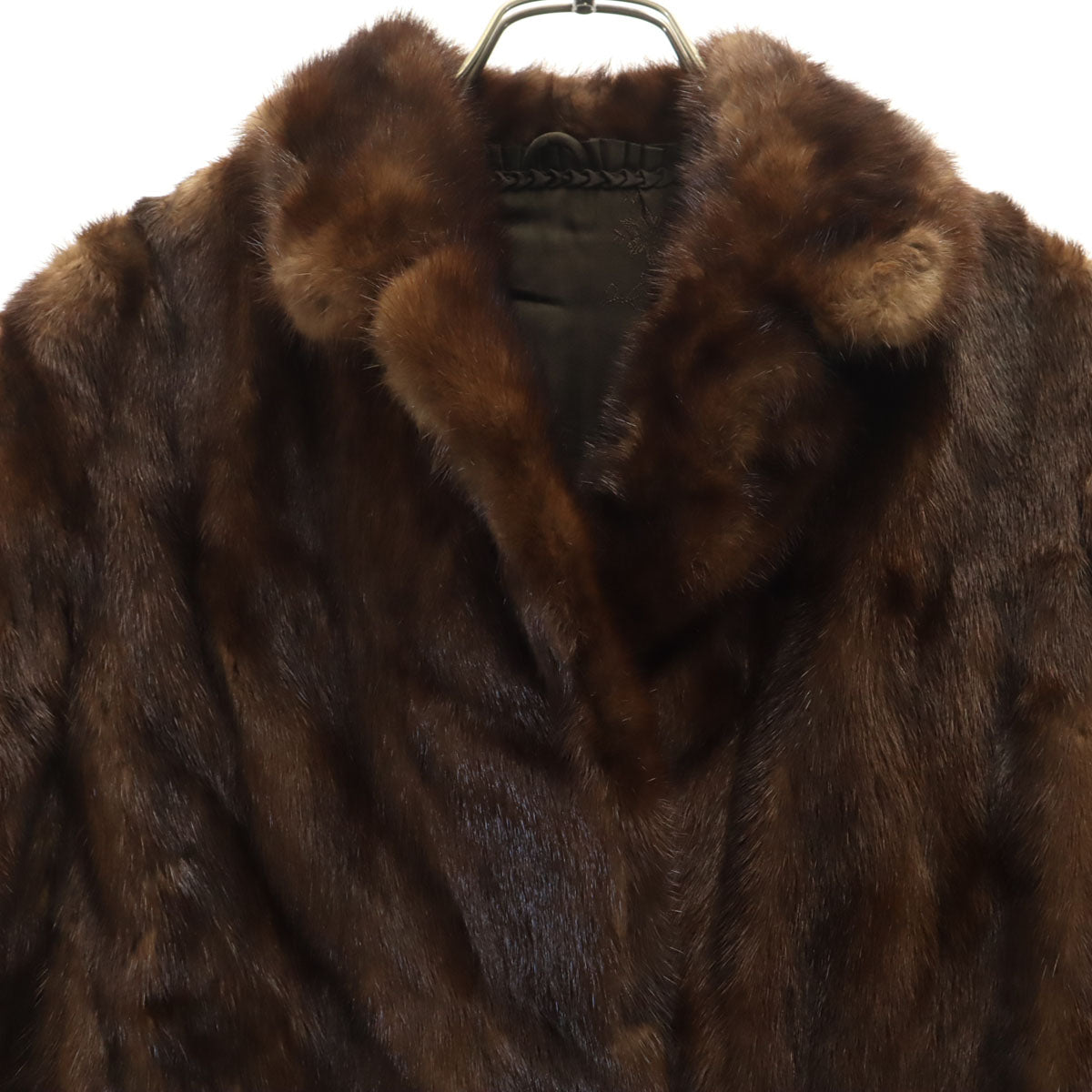 SAGA MINK サガミンク 毛皮コート 9 ブラウン レディース